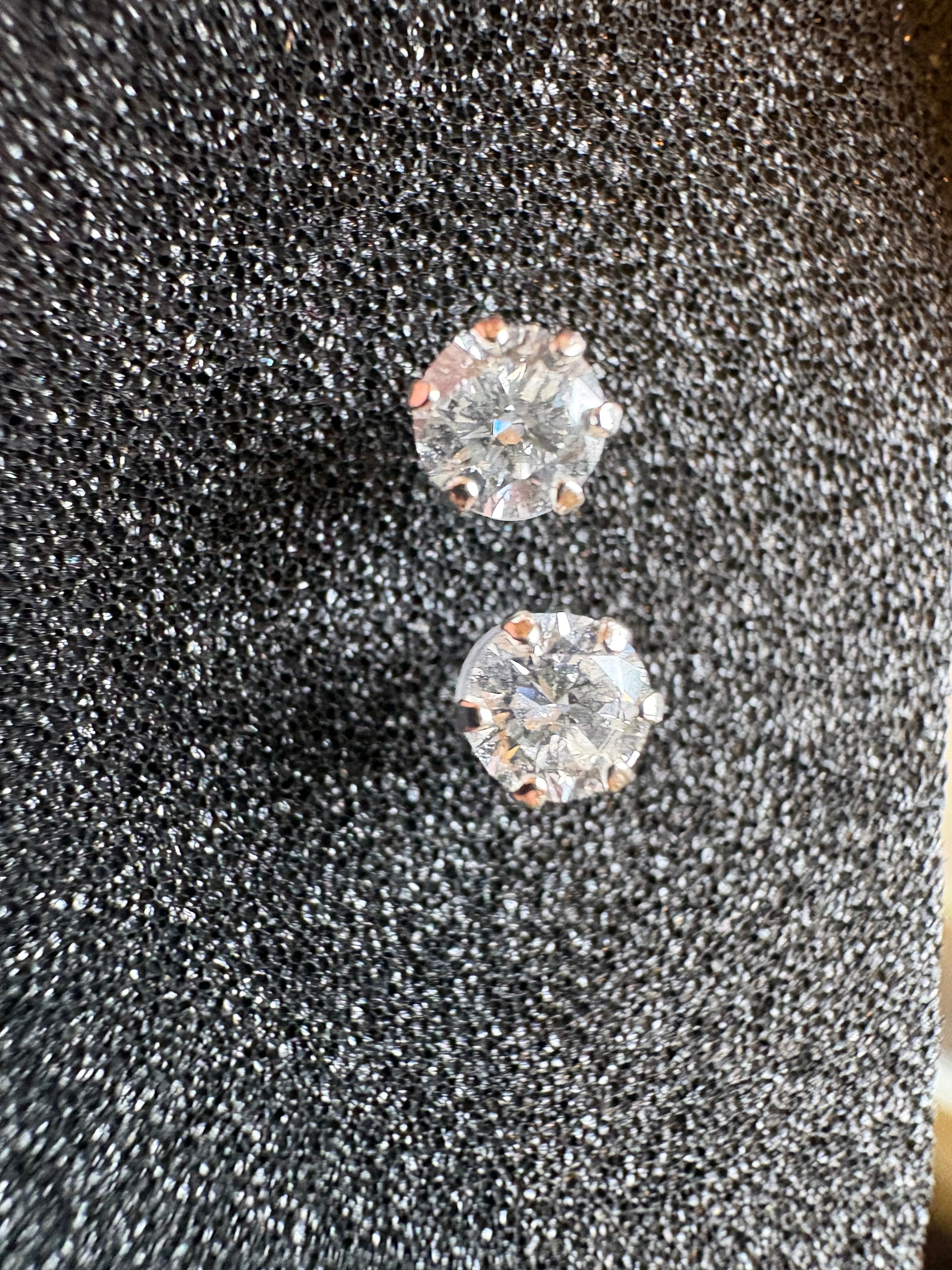 .5 CTW Lab Grown Diamond Stud Earrings – 4mm Round | E Color VVS2 | 925 Sterling Silver