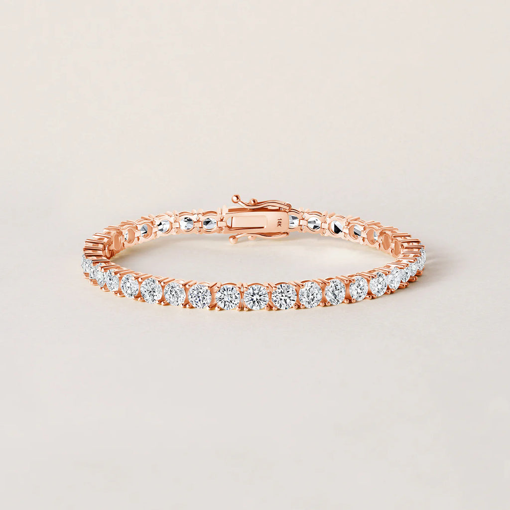 14K Gold Lab-Grown Diamond Tennis Bracelet – Approx. 4.5 CTW