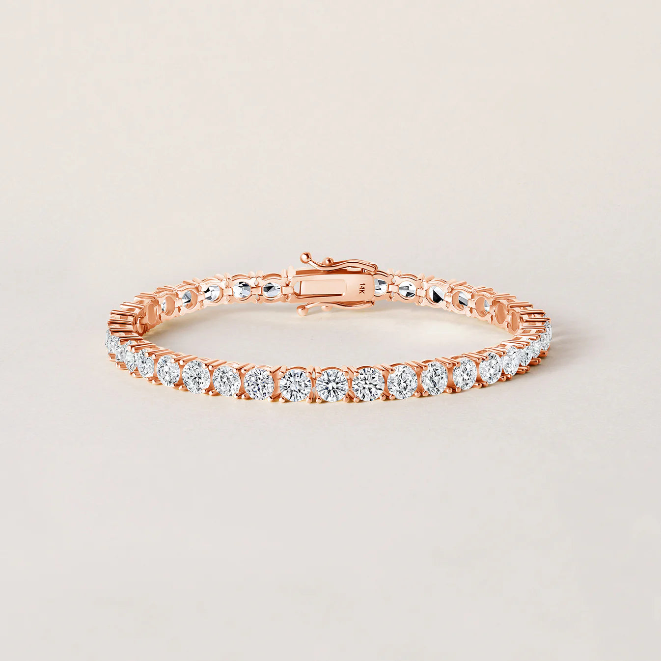 14K Gold Lab-Grown Diamond Tennis Bracelet – Approx. 4.5 CTW