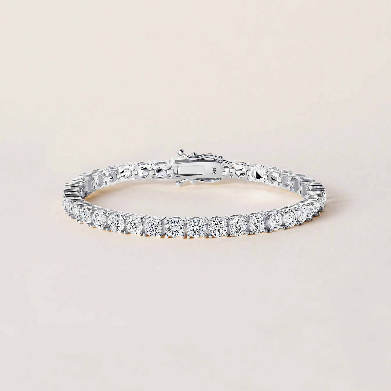 14K Gold Lab-Grown Diamond Tennis Bracelet – Approx. 4.5 CTW