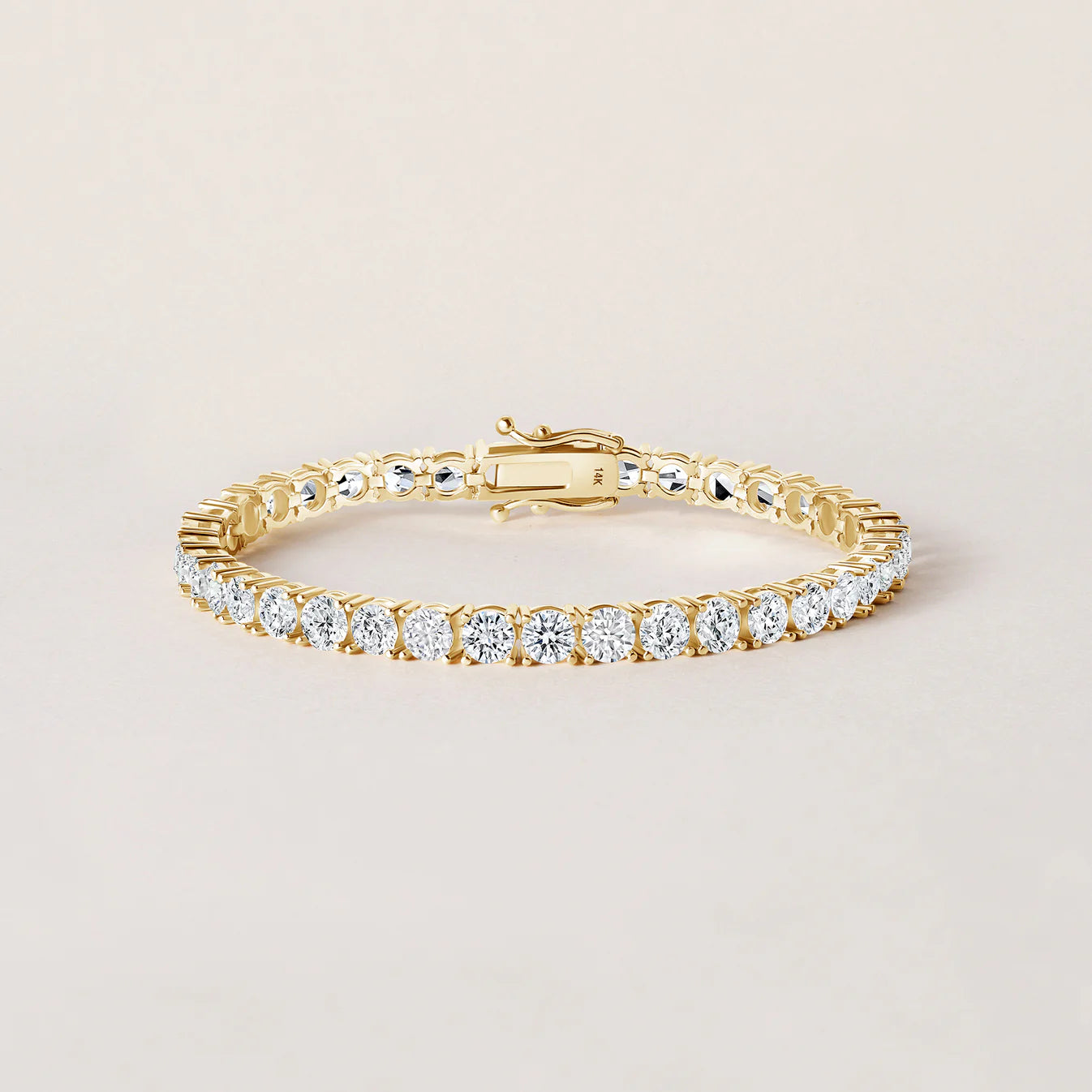 14K Gold Lab-Grown Diamond Tennis Bracelet – Approx. 4.5 CTW