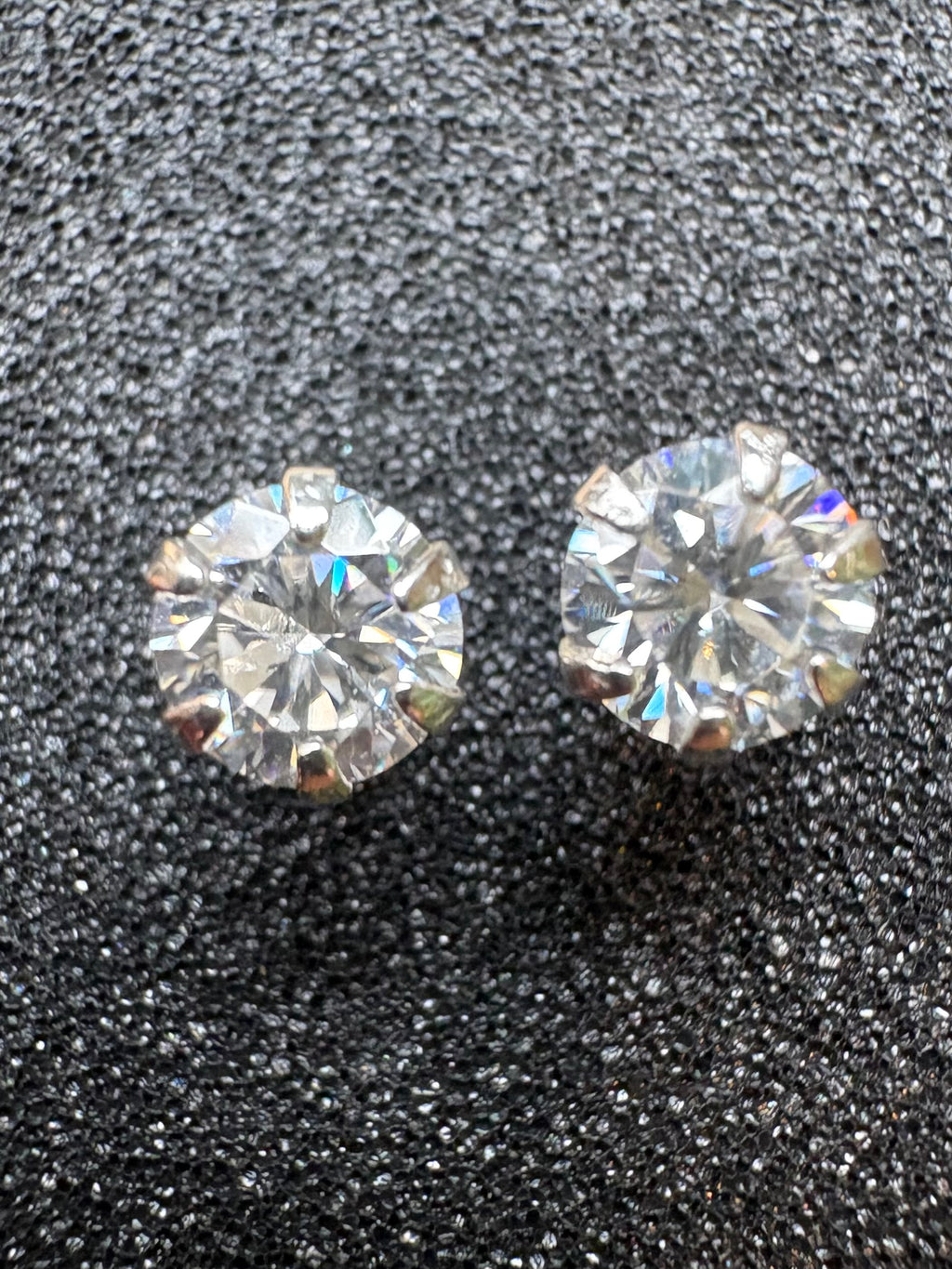 1 CTW Lab Grown Diamond Stud Earrings – 5mm Round Brilliant | D Color VVS1| 925 Sterling Silver
