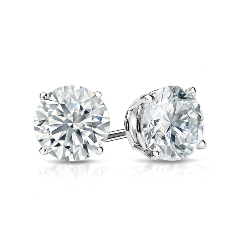 Round Lab-Grown Diamond Stud Earrings