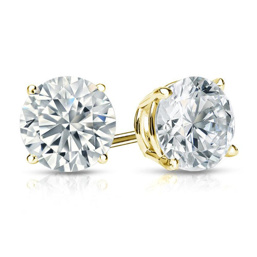 Round Lab-Grown Diamond Stud Earrings